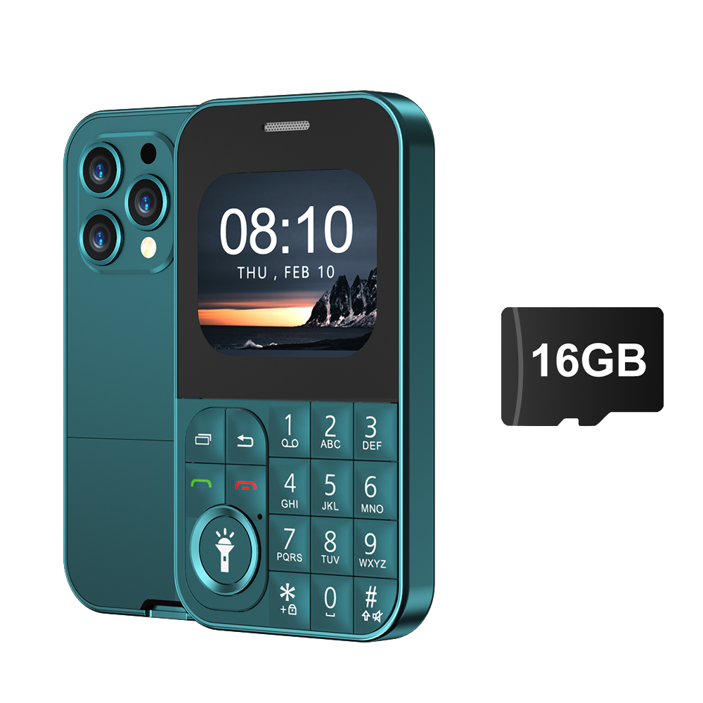 SERVO V9 kleine kaart mobiele telefoon Dual SIM stand-by zaklamp Magic Voice Speed Dial Retro camera Kleurrijke draagbare functie telefoon: YELLOW