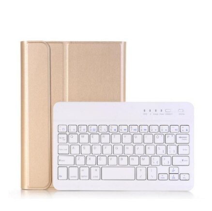 Backlit Draadloos Toetsenbord Case Voor Lenovo Tab M10 Fhd Plus 10.3 Tb-X606F TB-X606X Tablet Stand Cover Folio Case met Toetsenbord: WHITE