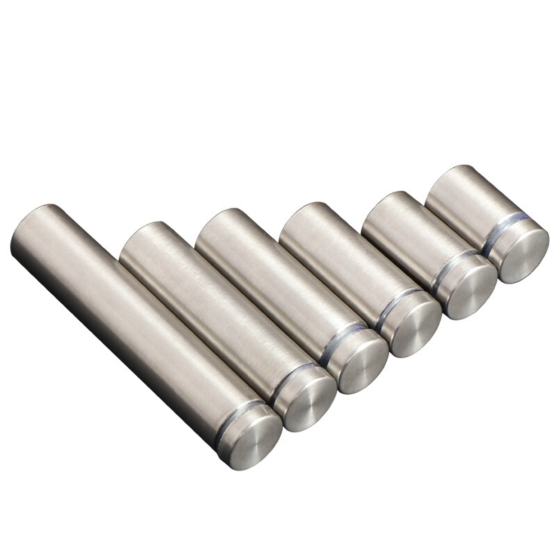 10PCS Glass Fasteners 16mm Stainless Steel Acrylic Advertisement Standoffs Pin Nails Billboard Fixing Screws Hardware