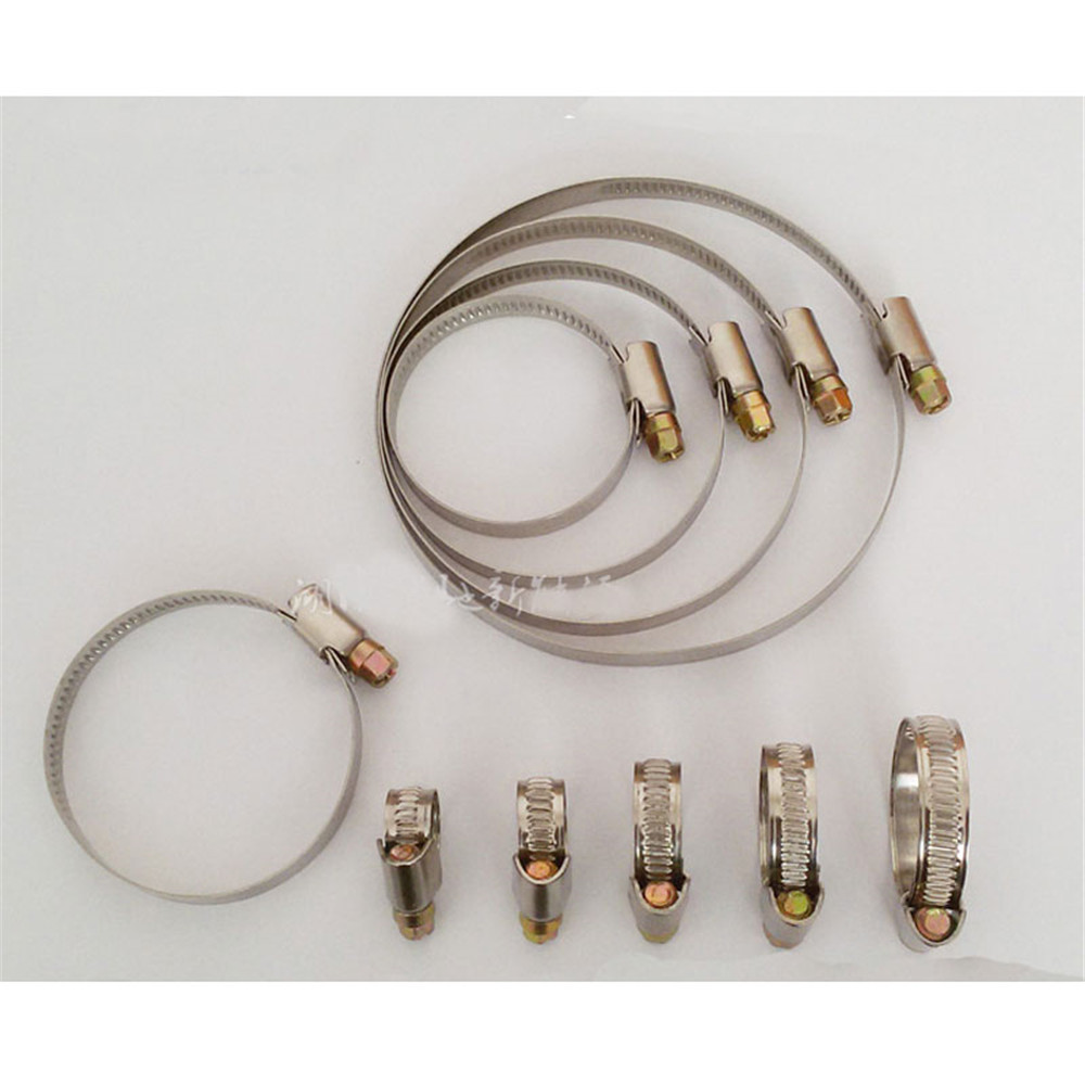 Stainless steel car hoop Germany style pipe clamp quick connector tubing clip hose clamp 2pcs