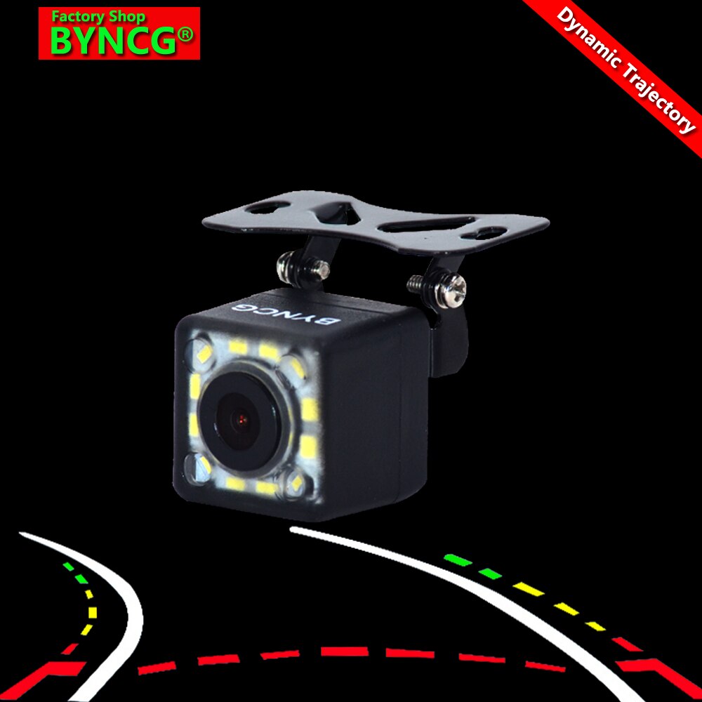 BYNCG 12 LEDs Intelligente Dynamische Traject Tracks Achteruitrijcamera CCD Reverse Backup Camera Auto Omkeren Parking Assistance: Universal