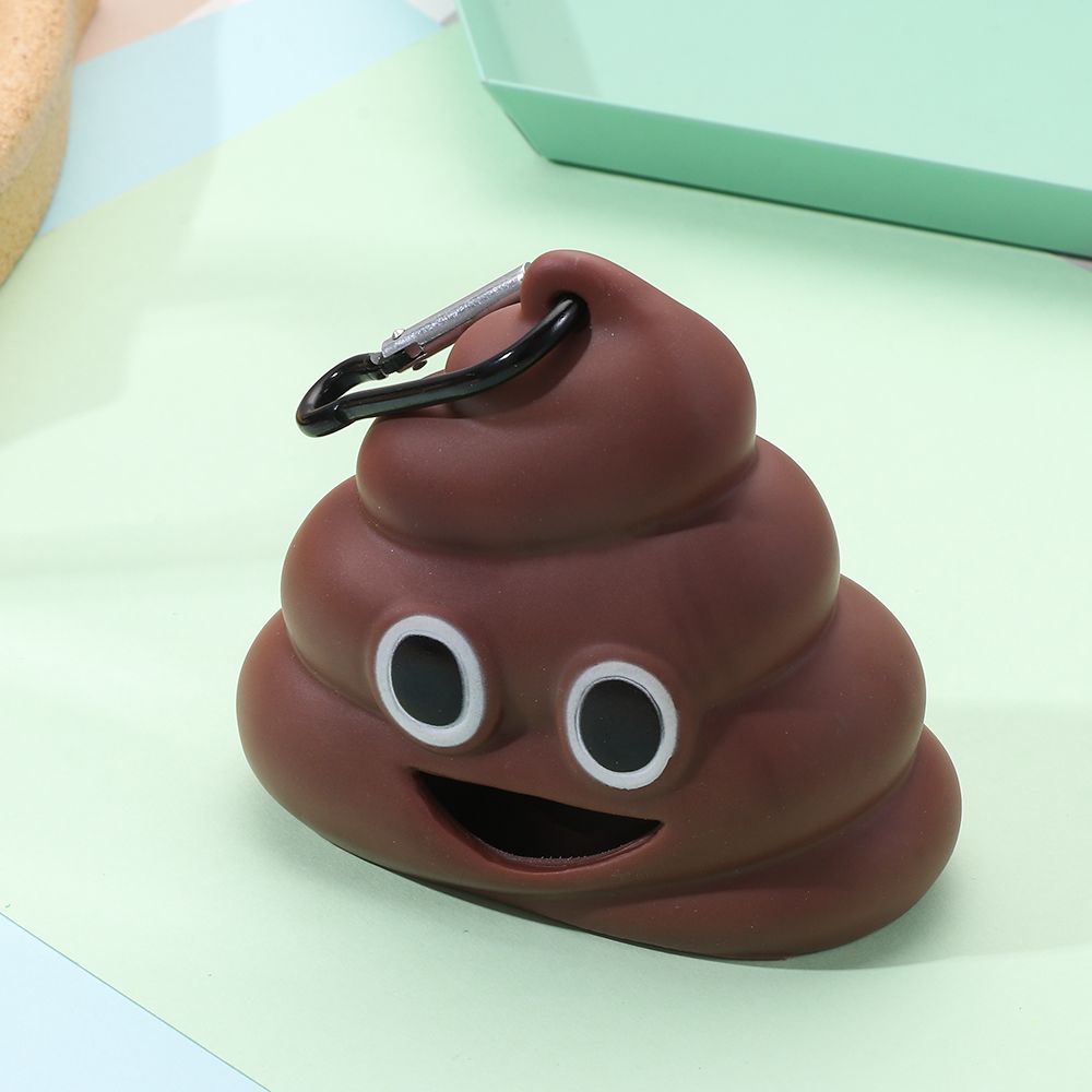 Fecal Shape Storage Box Garbage Bags Poop Pouch Dog Dispenser Pet Waste Bag Dispenser Cat Trash Carrier Poop Bag