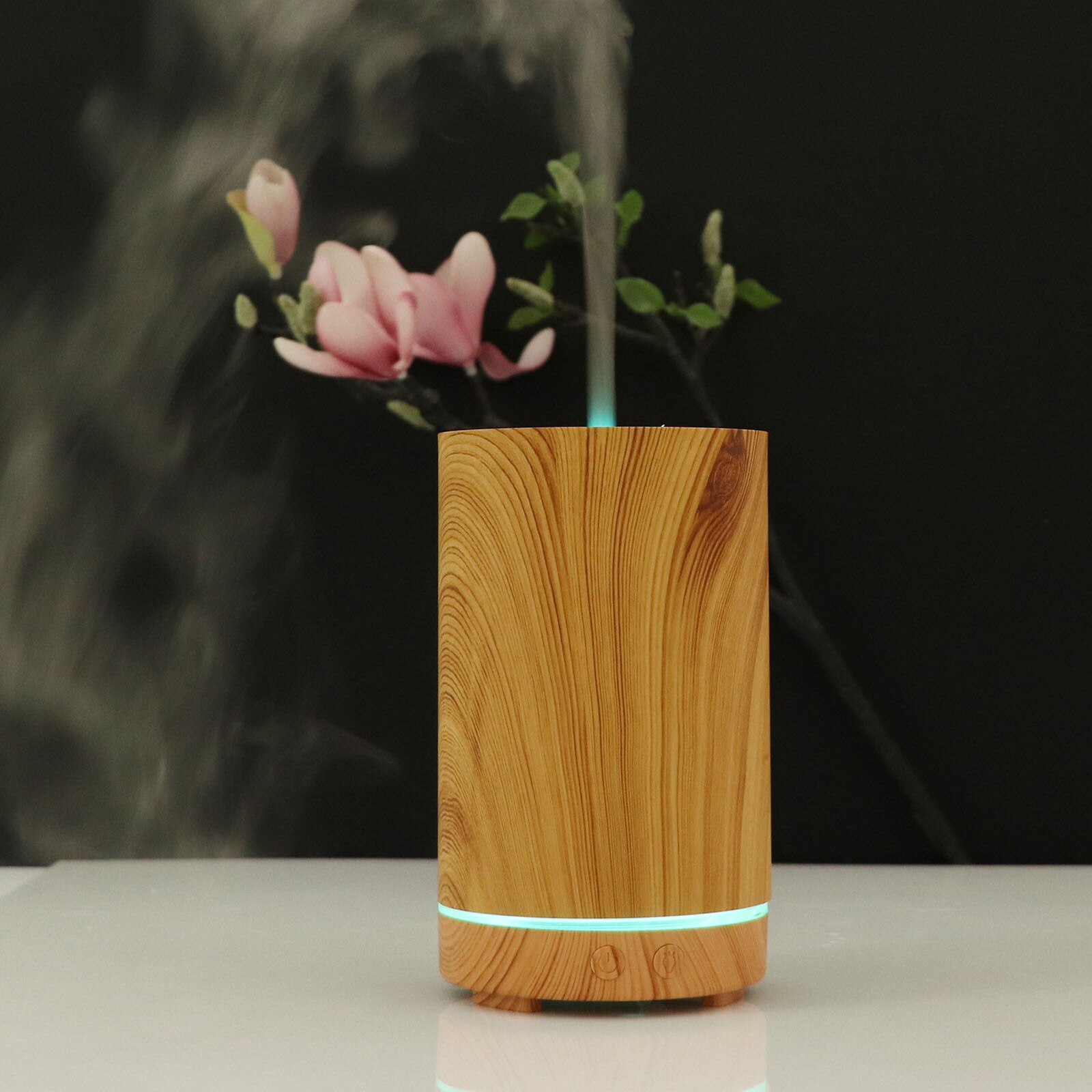 Bamboo Home 200ml Aroma Diffuser Mini Wood Grain Desktop Colorful Ultrasonic Humidifier Purifier Mist Meker Difusor De Aroma