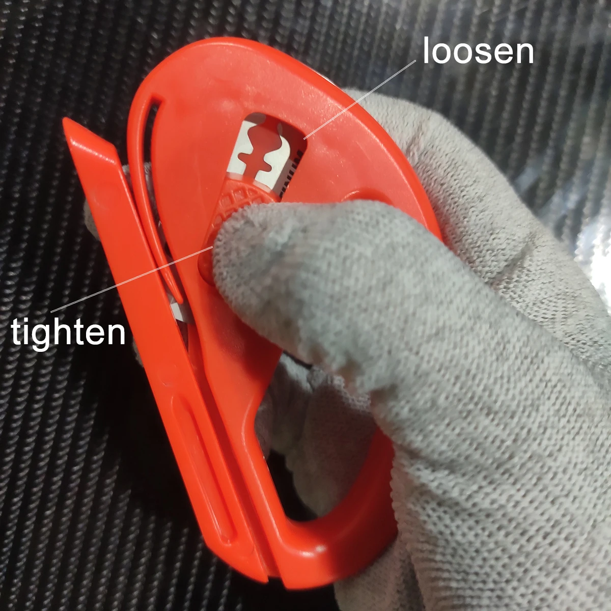 Vinyl Covering Film Snitty Safety Cutter with Blades Carbon Fiber Wrap Decal Sticker Paper Slitter Window Tint Cutting Tool E11