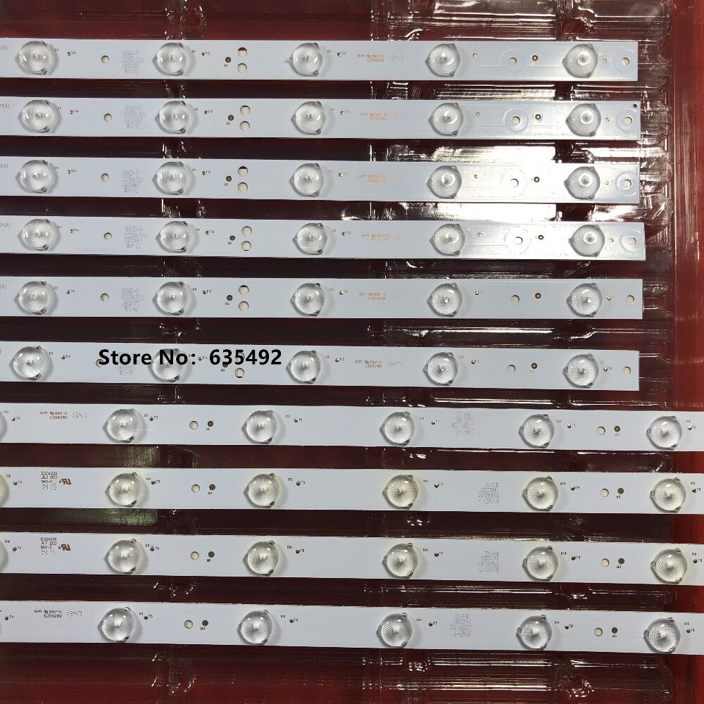 LED backlight strip 7/8 lamp for Haier 48"TV LE48F3000W LED48U3300 LED48D8 LED48D7-ZC14-01 01(B) 02