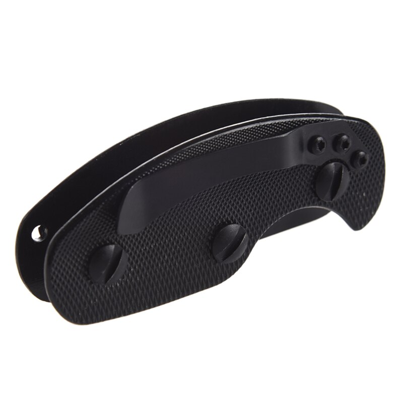 Aluminum Key Holder Clip Dossier Case Flexible Tool Pocket Keychain Organizer, Black: Default Title