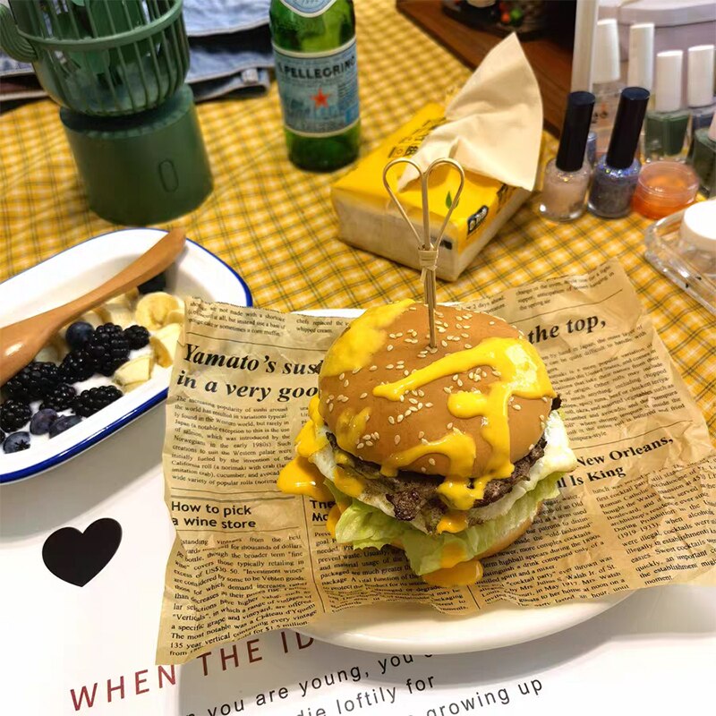 100Stck Bambus Obst wählt Cocktail Dekoration Zahnstocher Salat Sandwich Buffet Nachspeisen Aperitif Cocktail Stöcke Dekoration
