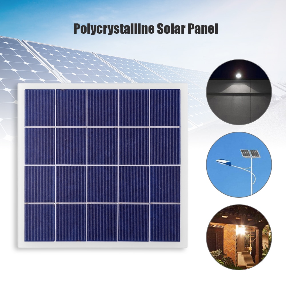 175x172mm 4W Solar Panel DIY Polycrystalline Silicon Solar Battery Charger for Solar garden lighting Small home lighting system