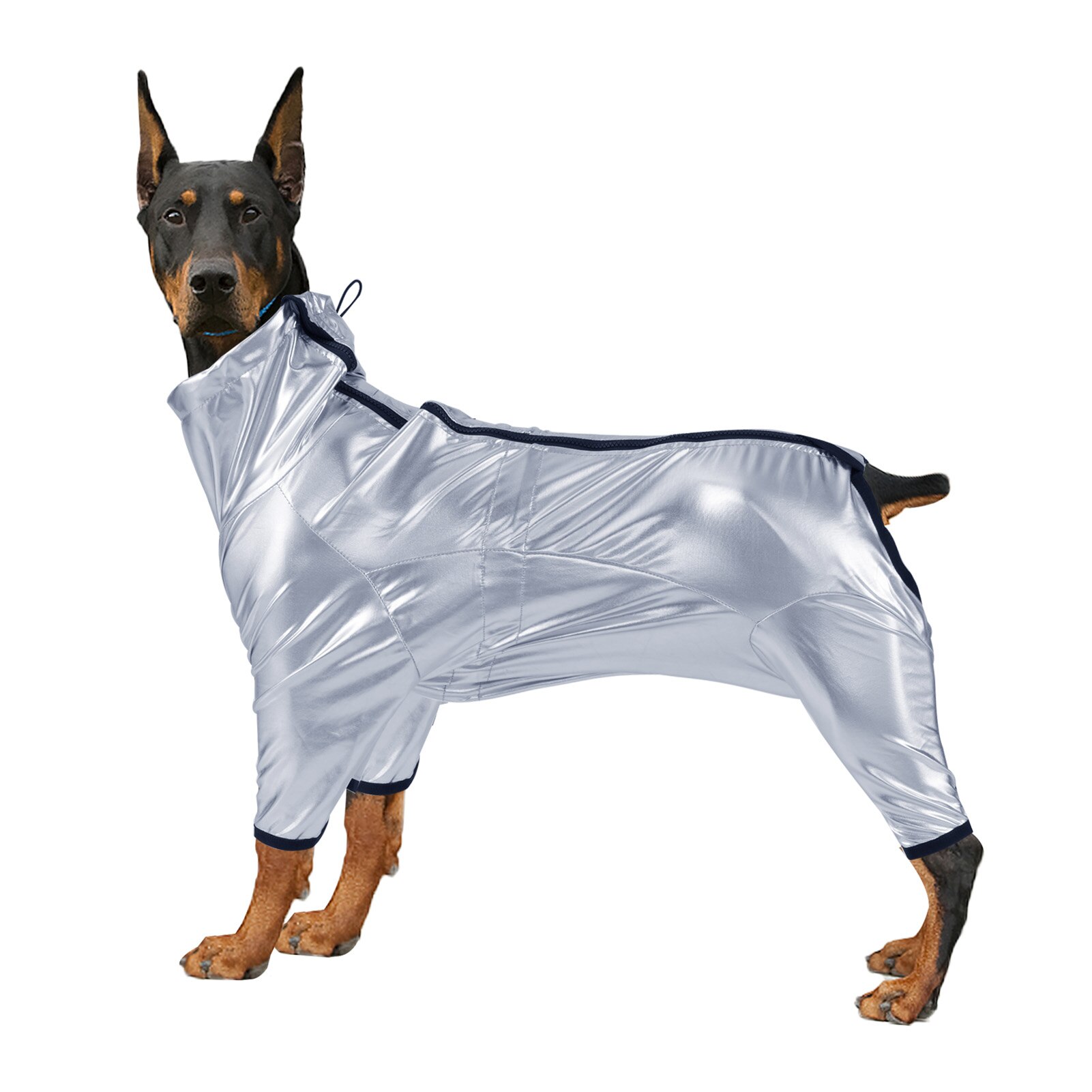 Waterproof Large Dog Clothes Space Suit Windproof Big Dogs Jumpsuit Medium Dog Coat Jacket Cool Handsome Dog Clothing