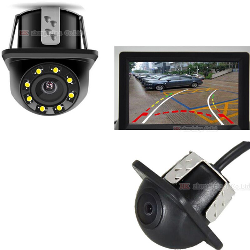 Car Trajectory Dynamic Tracks Universal Rear View Vehicle Camera CCD LED/ IR Night Vision Parking camera Video System