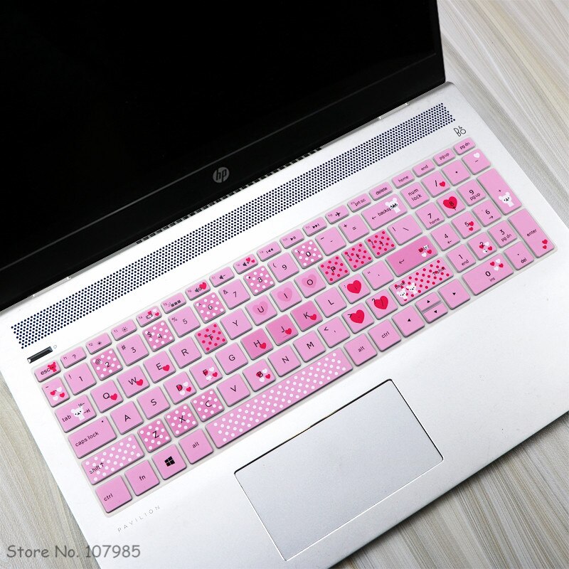 15 15.6 inch Laptop Keyboard Cover Protector Film For HP Spectre x360 15.6 15-ch011nr 15-ch004na (with number zone): Bear