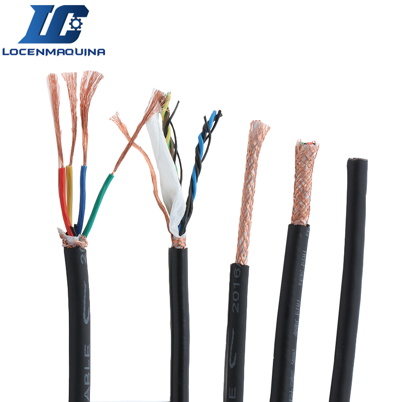 1M CNC Router Spindle Cables Stepper Motor Servo Motors Wires 3*0.3 4*0.5 4*0.75 4*1 4*1.5 4*2.5 with Shielding