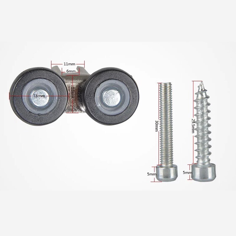 Rvs Kledingkast Schuifdeur Roller Wielen Katrol Schuifdeur Stilte Fittings