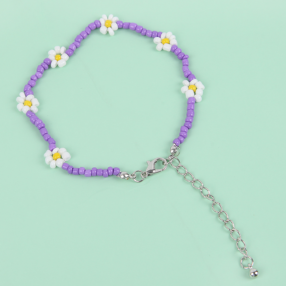 Tobillera con forma de mariposa para mujer, joyería para el pie, pulsera descalza para la playa, correa para el tobillo, accesorios de joyería bohemios: E Beads Anklets