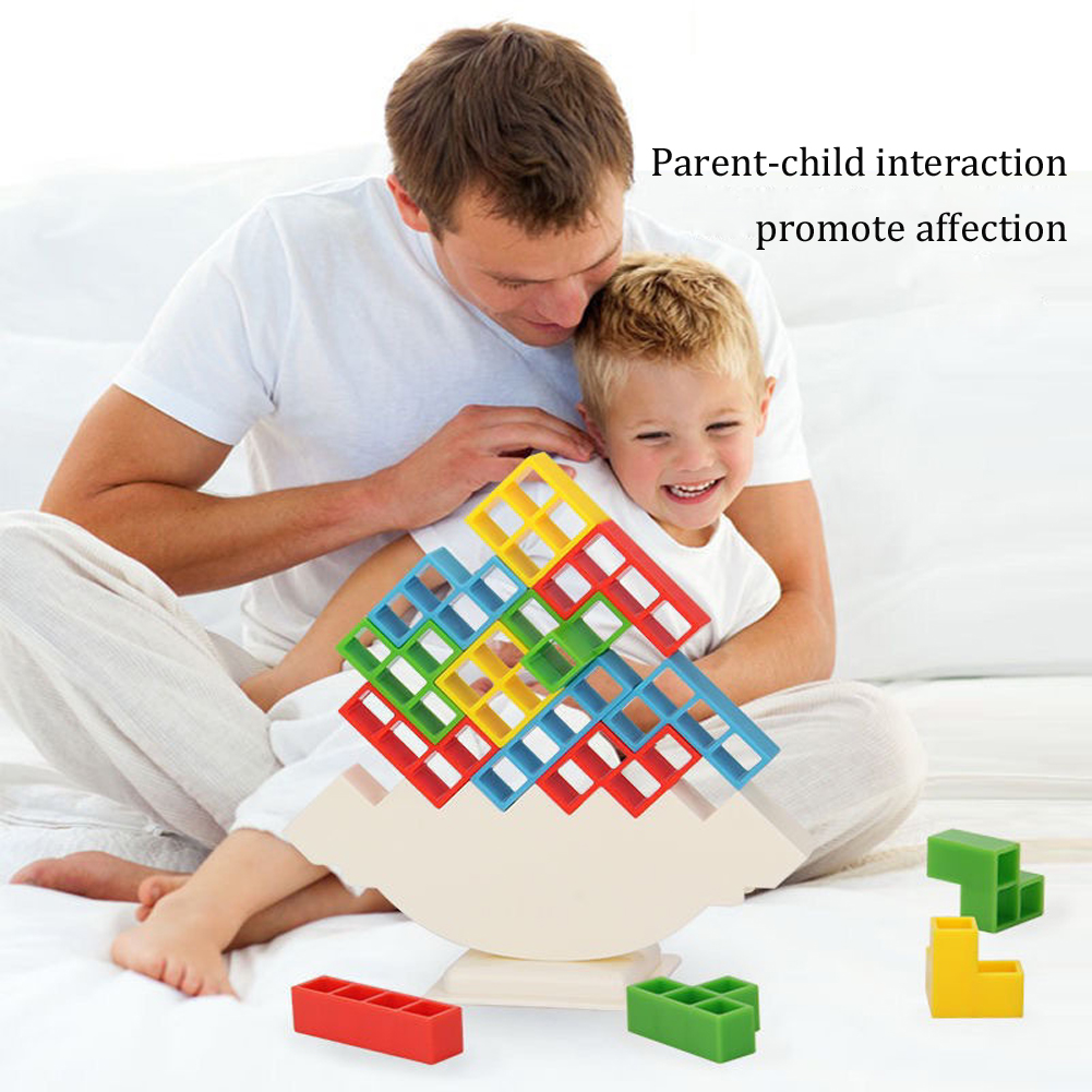 Giochi da tavolo impilabili sull'equilibrio Bambini Adulti Torre Block Giocattoli per feste in famiglia Giochi da viaggio Ragazzi Ragazze Puzzle Blocchi di costruzione Giocattolo