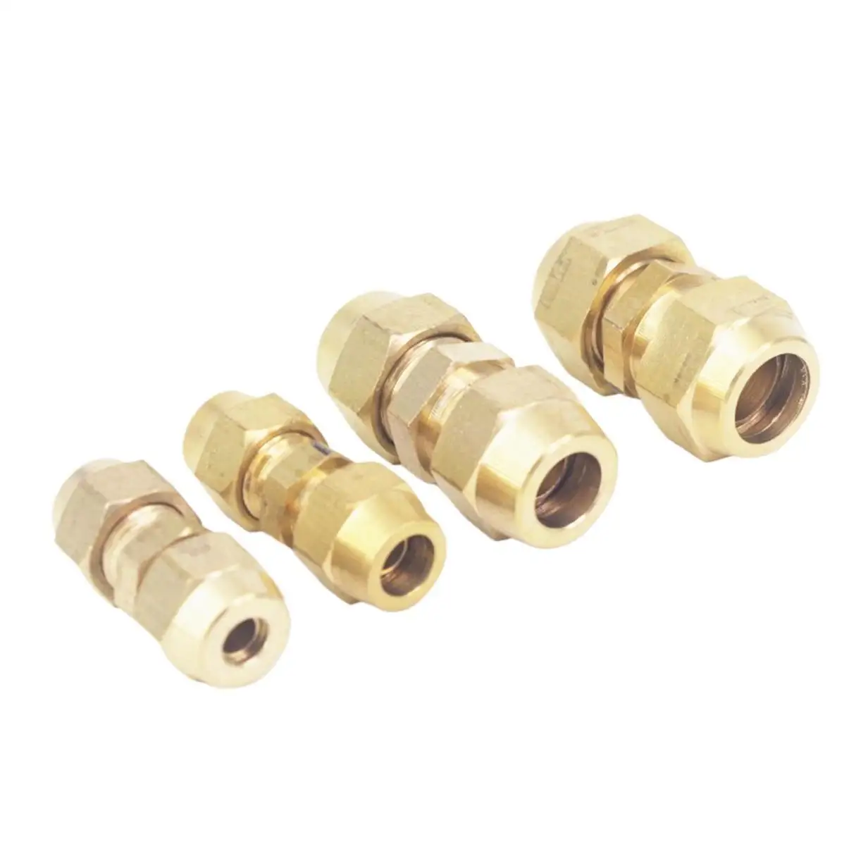 Flare Tube Od 6/8/10/12/14 Mm Messing Connector Fitting Air Tool Fitting Met noten