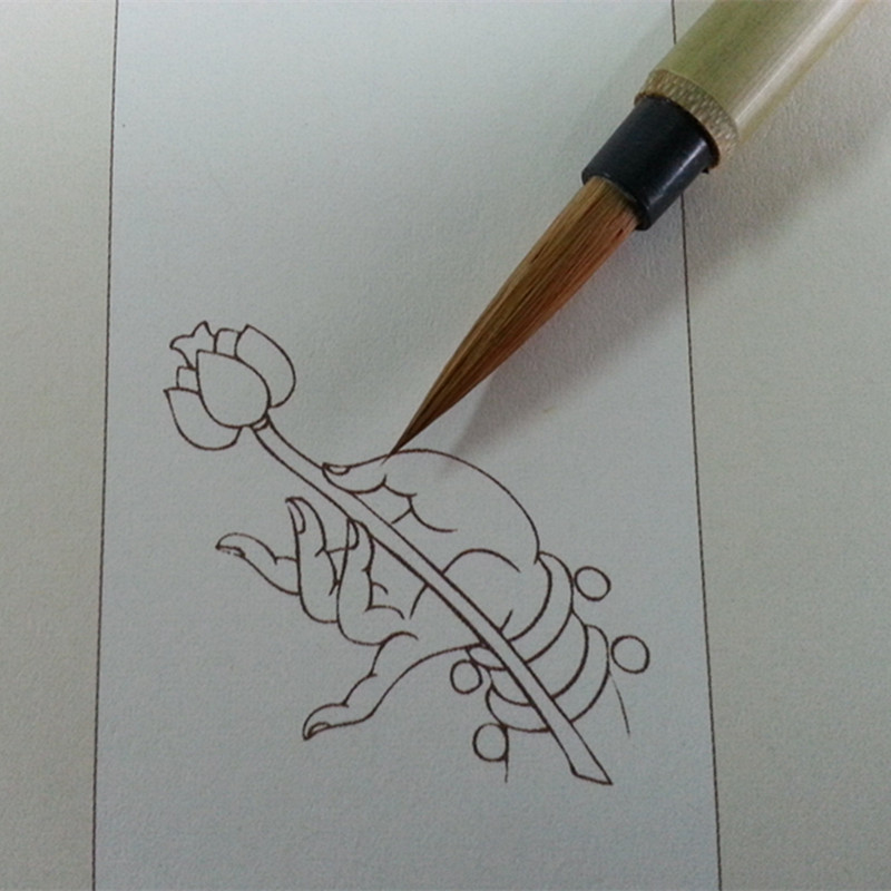 premium Hu brush small regular script weasel hair calligraphy pen chinese painting line drawing pen