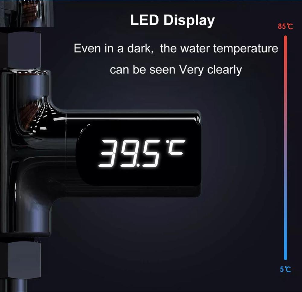 Led display hem vatten dusch termometer temperaturmätare monitor kök badrum smart hem babyvård
