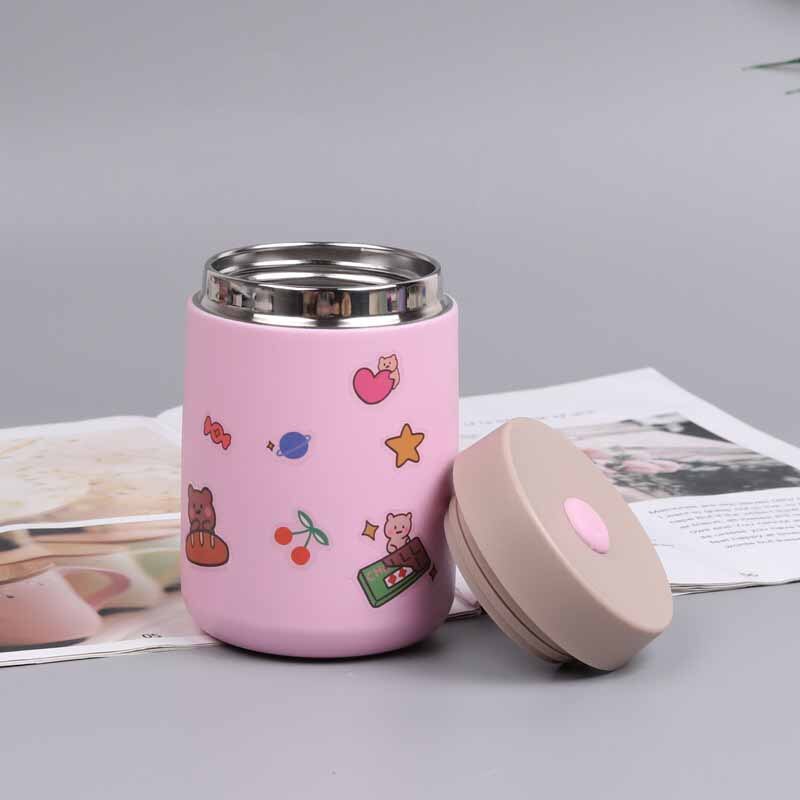 Zooobe 350Ml Leuke Thermos Lunchbox Rvs 304 Containers Thermos Voedsel Thermos Soep Thermosflessen Thermische Lunchbox