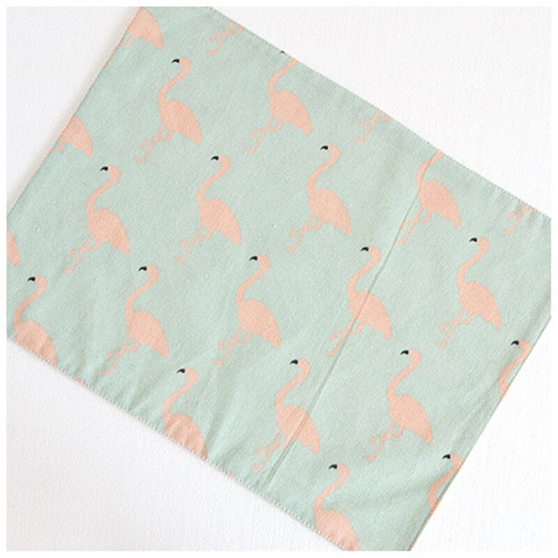 FullLove 40*30 cm 2 Stks/set Katoen Keuken Handdoeken Flamingo Print Servetten Absorberende Theedoeken Schoonmaakdoekje Huis textiel: Groen