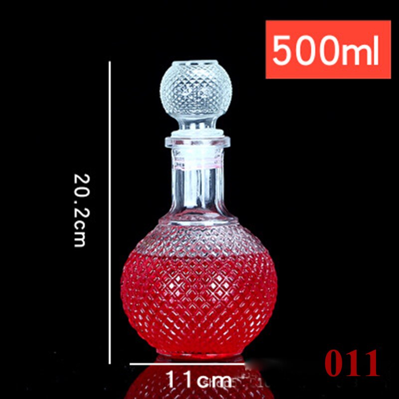 1 Pcs small size classical whiskey wine glass bottle clear wine Decanter GLA-140: 011