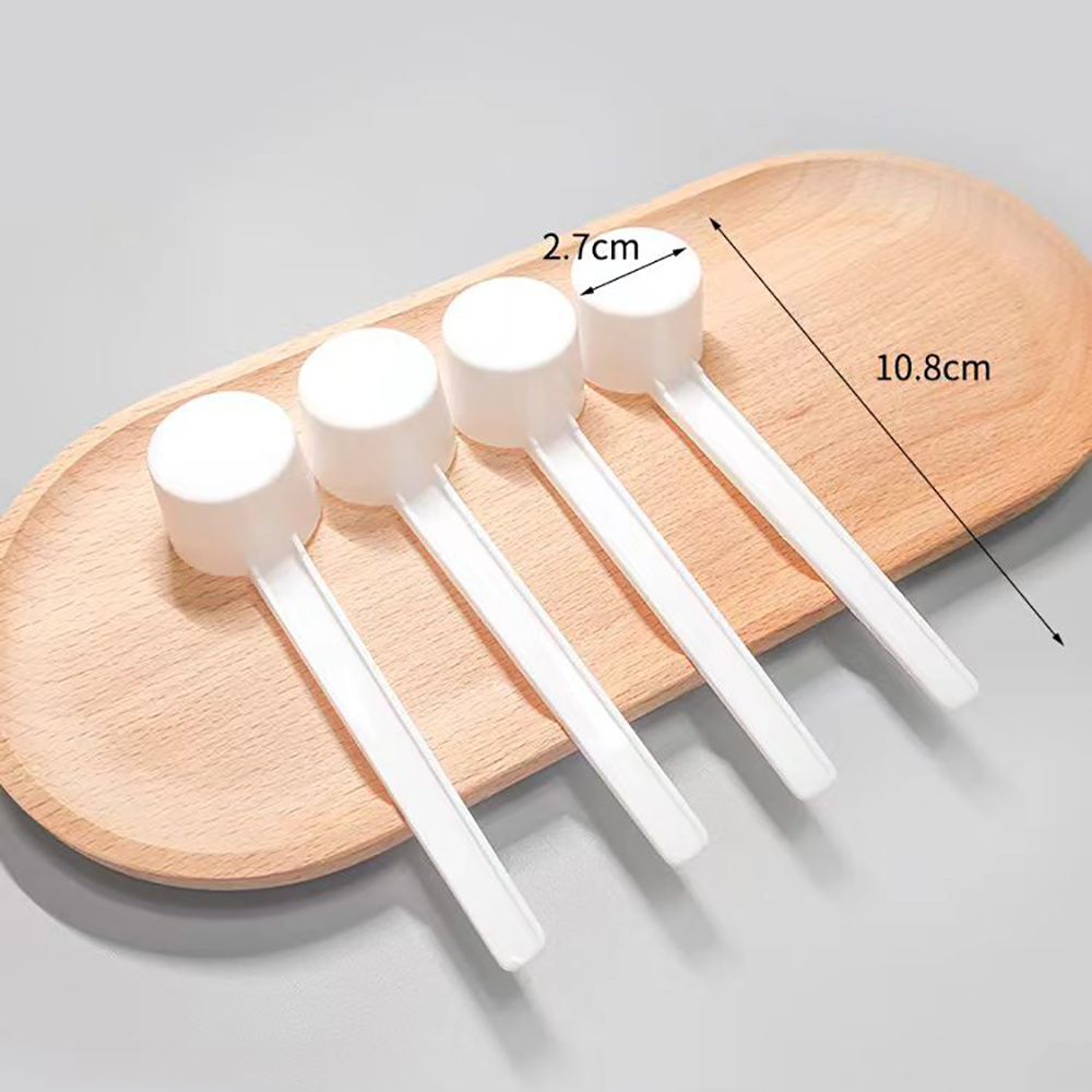 Cuillères à mesurer en plastique 5g 10ml, cuillère à mesurer liquide, cuillère à café, protéines, lait en poudre, boule Gadget de cuisine domestique