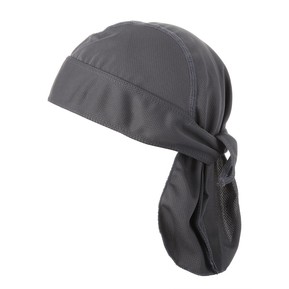 Atmungsaktive Radfahren Kappen Kühlung schnell trocken Bandana Pirat Deckel Fahrrad Kopftuch Polyester Reiten Hütte Stirnband Sport Liefert: Grau