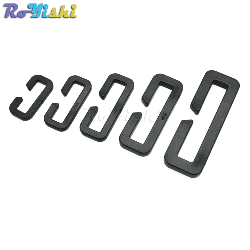 Plastic Looploc Rectangular Ring Buckle Backpack Webbing Strap Sports Bags Parts
