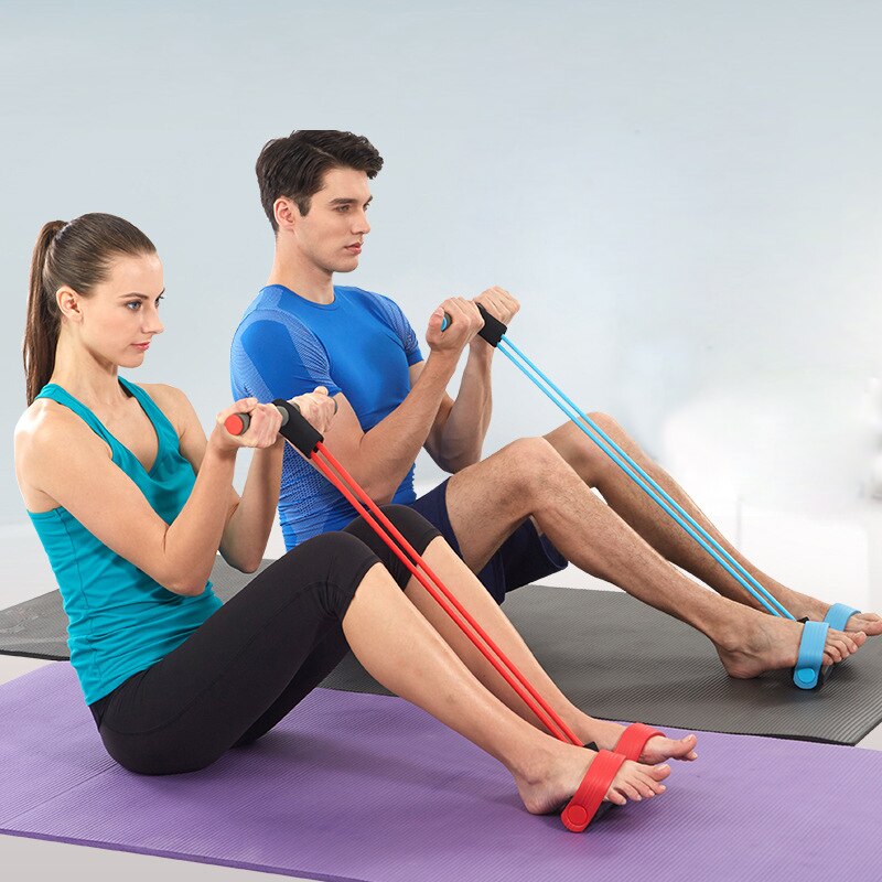 Indoor Fitnessapparatuur Weerstand Banden Yoga Elastische Pull Touwen Home Gym Sport Training Bands Pedaal Enkel Puller Voor Vrouwen