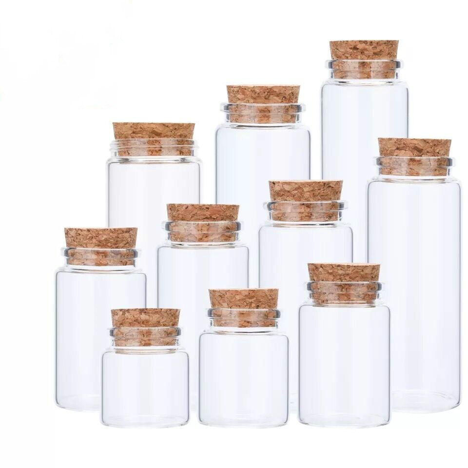 2 Stuks 47*120 Mm 150 Ml Grote Clear Glazen Flessen Met Kurk Lege Spice Flessen Potten Diy ambachten Flesjes Glazen Fles Containers