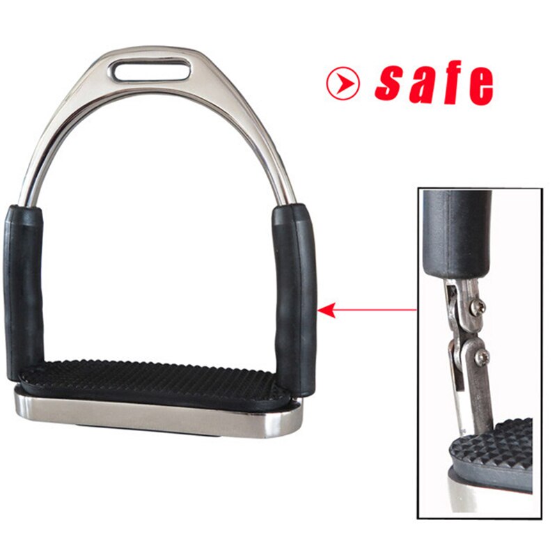 1Pair Horse Saddle English Stirrups Horse Riding Accessories Riding Double Jointed Fillis Stirrup