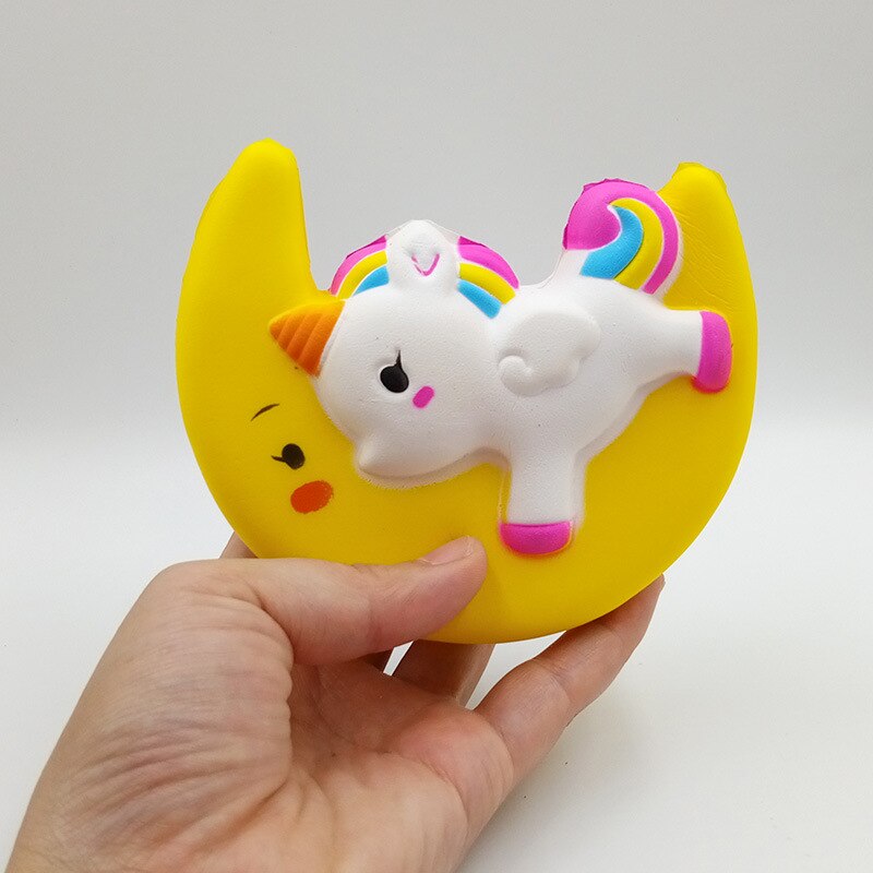 Squishy Speelgoed Simulatie Maan Eenhoorn Vorm Trage Rebound Pu Decompressie Speelgoed Squishy Langzaam Stijgende Anti Stress Reliever Speelgoed