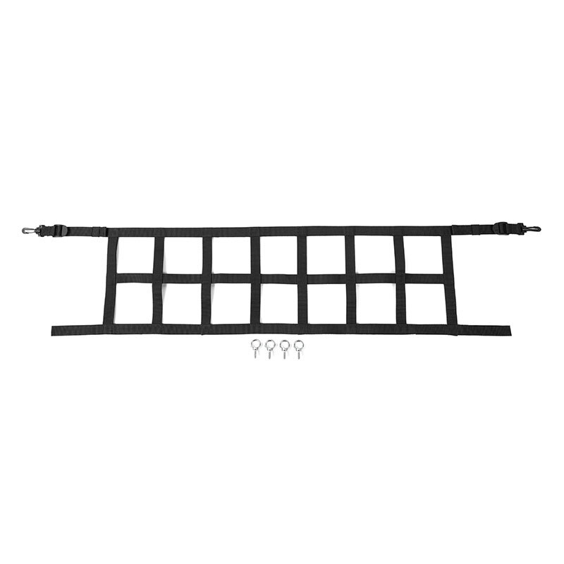 JeCar Rear Trunk Storage Organizer Luggage Cargo Net For Suzuki Jimny Interior Accessorie For Suzuki Jimny Up Cargo Net: Black 1