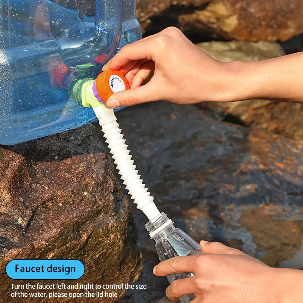 Seau Pliant 15L, Réservoir D'eau Pliable Portable Avec Robinet Adapte Au Camping A La Randonnee Et A Lutilisation En Exterieur 90627309