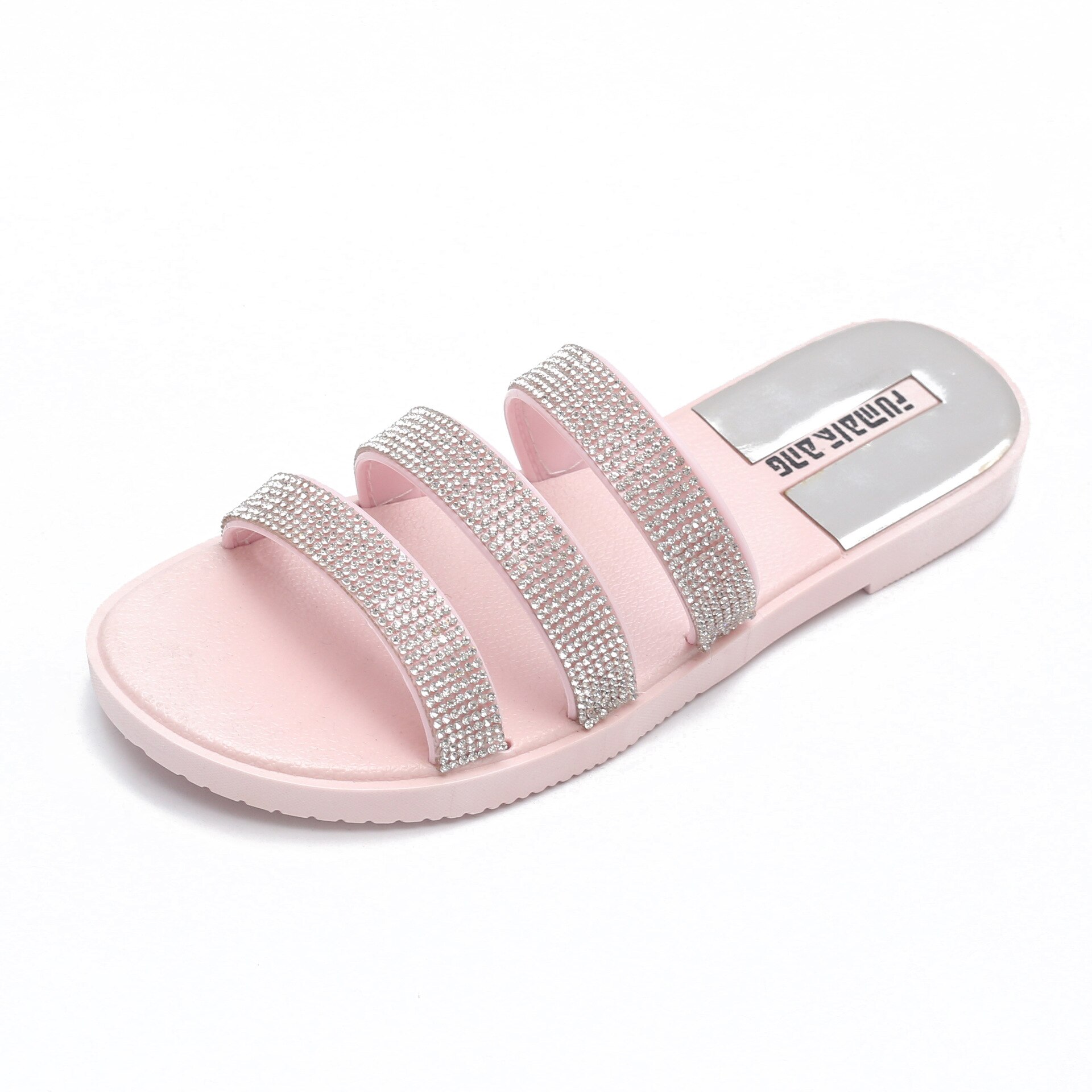 Dames zomer slippers dames pantoffels dames kristal platte zomerschoenen strass bling bling vrijetijds strand slides
