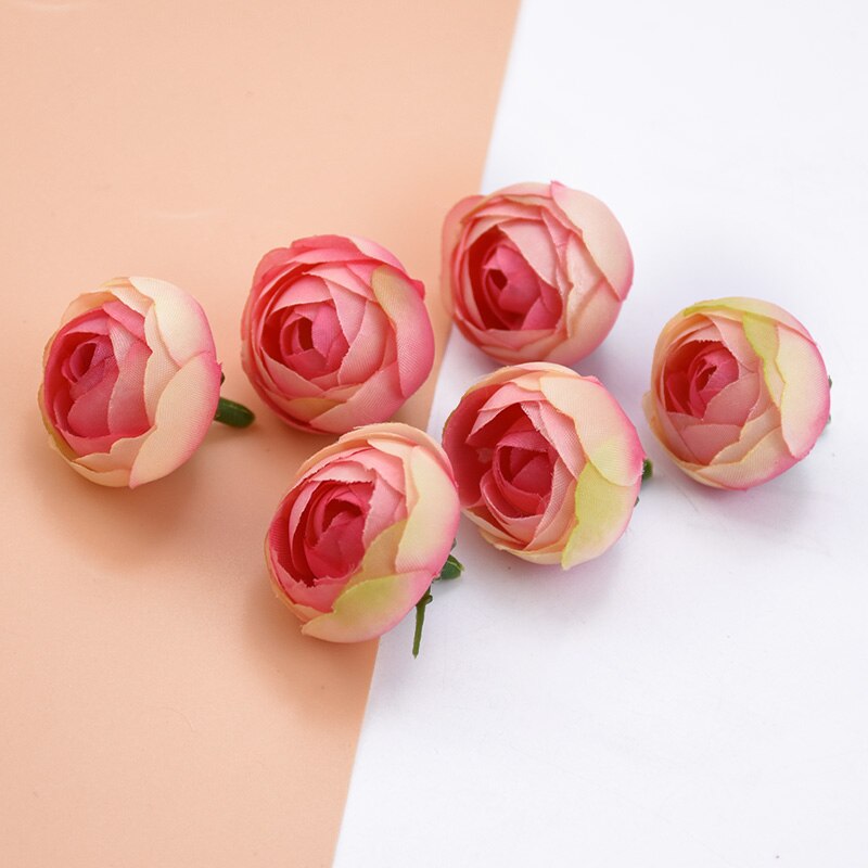 30 Uds. Flores artificiales al por mayor 3CM rosas de té adornos navideños para el hogar Accesorios flores decorativas para boda coronas: 11
