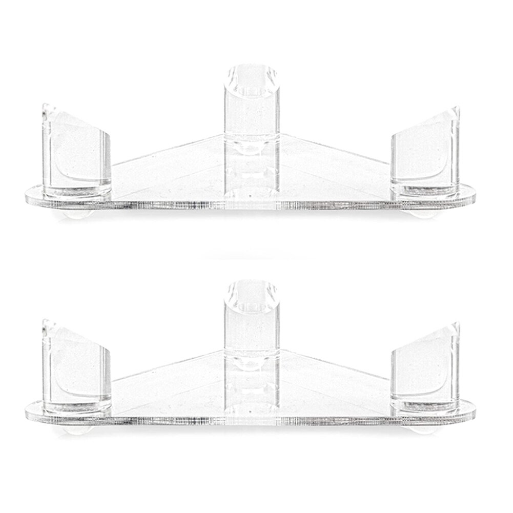 2 pieces acrylic ball holder display stand waterproof heavy duty basketball football triangle universal home keepsakes easy clean