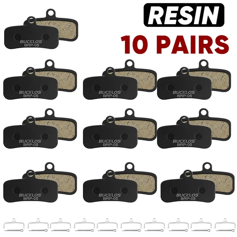 BUCKLOS Resin Disc Brake Pad For SHIMANO D02S Wear-resistant Hydraulic Brake Pads MTB Brake Pads for N03A H03A Cycling Parts: Light Grey