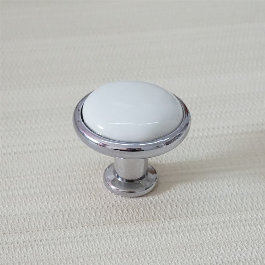 Pomo de cerámica para Manilla de puerta de 3,75 "y 5", pomos de tirador de armario cromado y plateado, tiradores modernos para cajones, Hardware para muebles