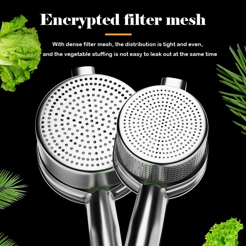 Küche edelstahl wasser quetschen gerät, gemüse quetschen gerät, multifunktionale knödel füllung dörr, entsafter,