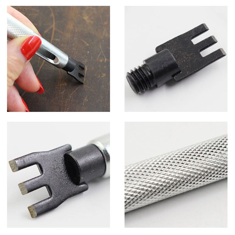 Leather Thonging Chisel Set Belt Hole Punching Crafting Tools