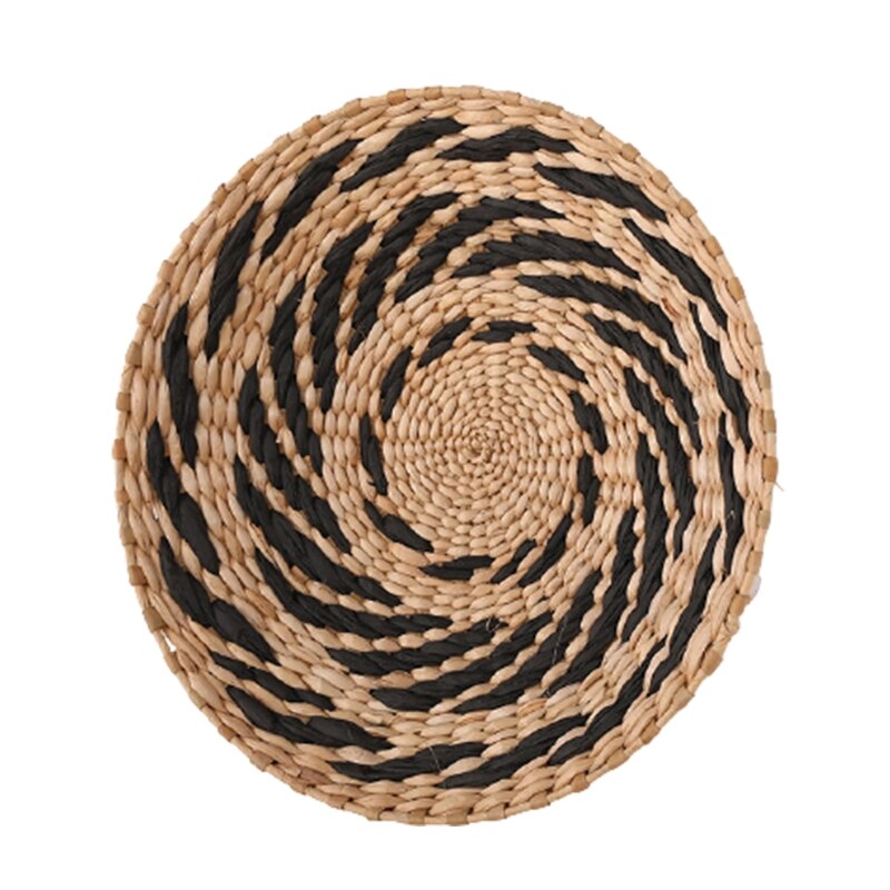 Wandmand Decor, Woods Boho Wall Decor Rieten manden, Mand Wall Decor, Decoratieve Afrikaanse Geweven Rotan Zeegras Opknoping Mand Voor Thuis (kleur: A
