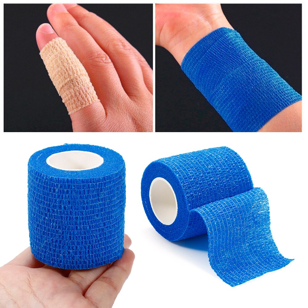 5cm*5m Security Protection Self Adhesive Elastic Bandage Cloth Fabric Self Adhesive Elastic First Aid Bandage