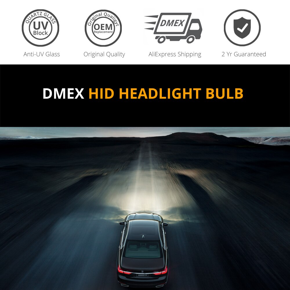 Dmex 1 par oem vanlig 35w d2r xenon hid glödlampa 4300k 4500k 5000k 5500k 6000k 8000k hid xenon strålkastare lampa för bilstrålkastare
