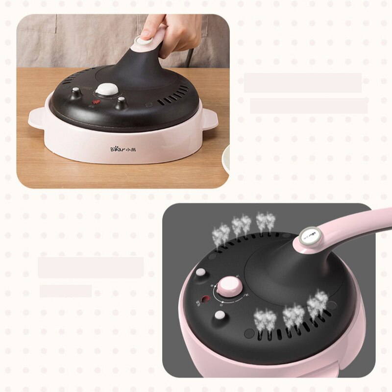 Elektryczne naleśnikarki naleśnikowe mini maszyna domowe wypieki patelnia automatyczne Nonstick smażenie ze stali nierdzewnej różowy 220V