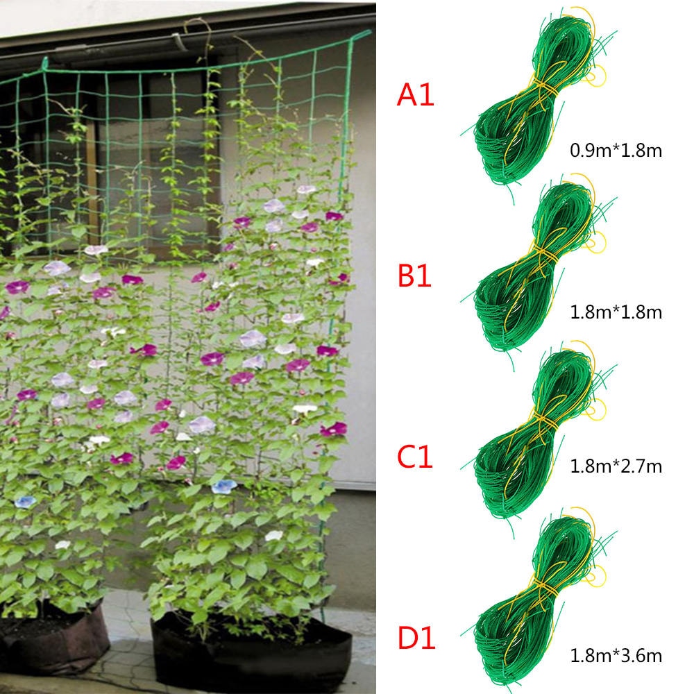Filet en treillis de Nylon Durable, Support de clôture de jardin, plantes de haricots, vigne grimpante, fournitures de jardin pour la maison