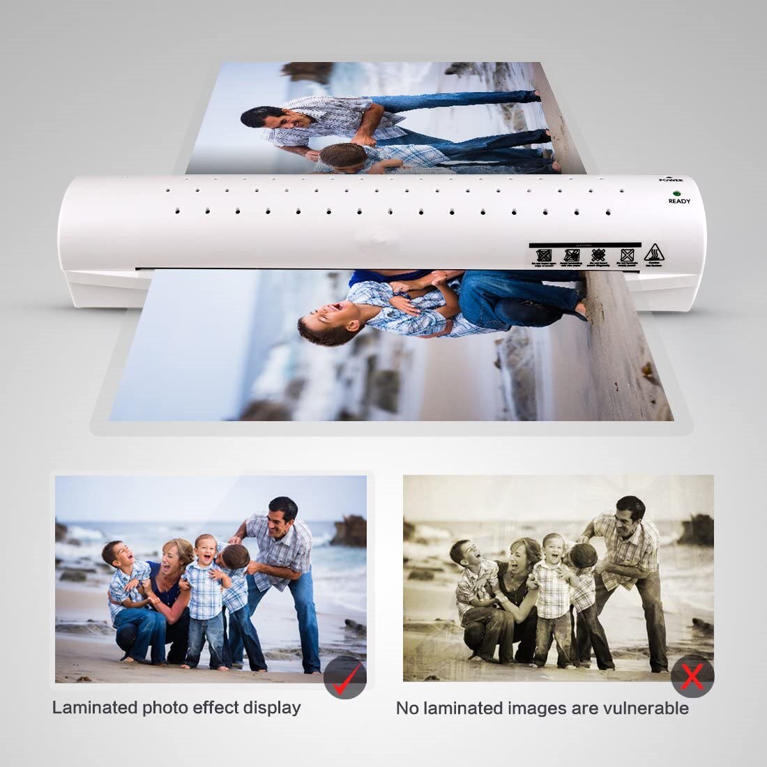 Thermal Laminator Machine for A4/A6 Laminating Machine with Two Roller System Faster Warm-up Quicker Laminating for Home Office