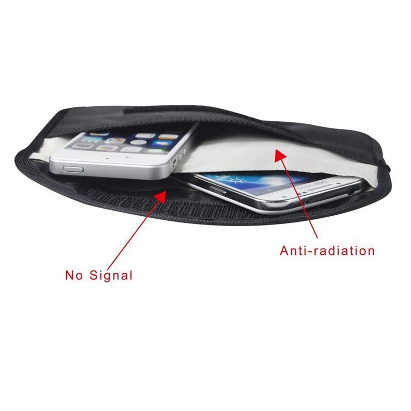 100% Anti-tracking Anti-spying GPS Rfid Signal Blocker Pouch Case Bag Handset Function Bag for Cell Phone Privacy Protection and
