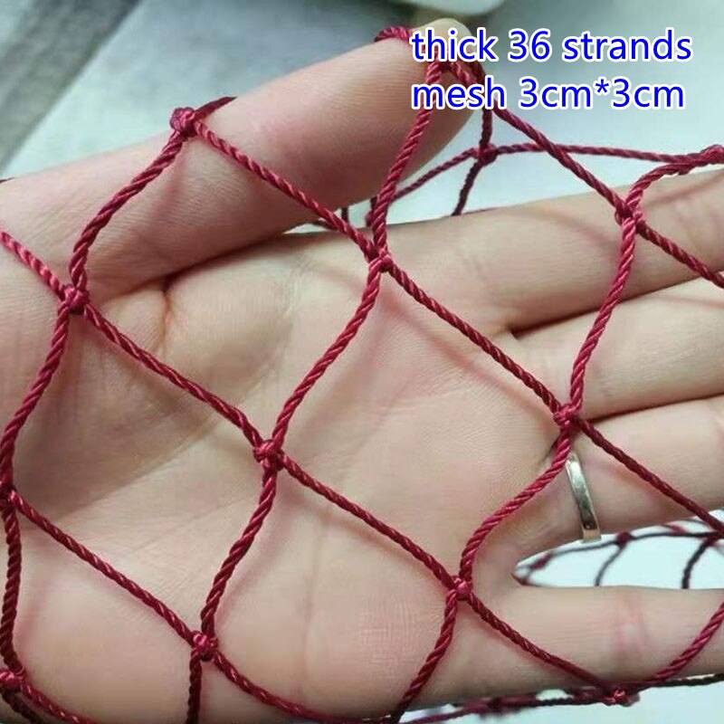 Red Semi-finished fish net trawl net Accessories Barrage net tool Breeding network Home and icrop solation network fishing gear: 2x5m / grid 30x30mm