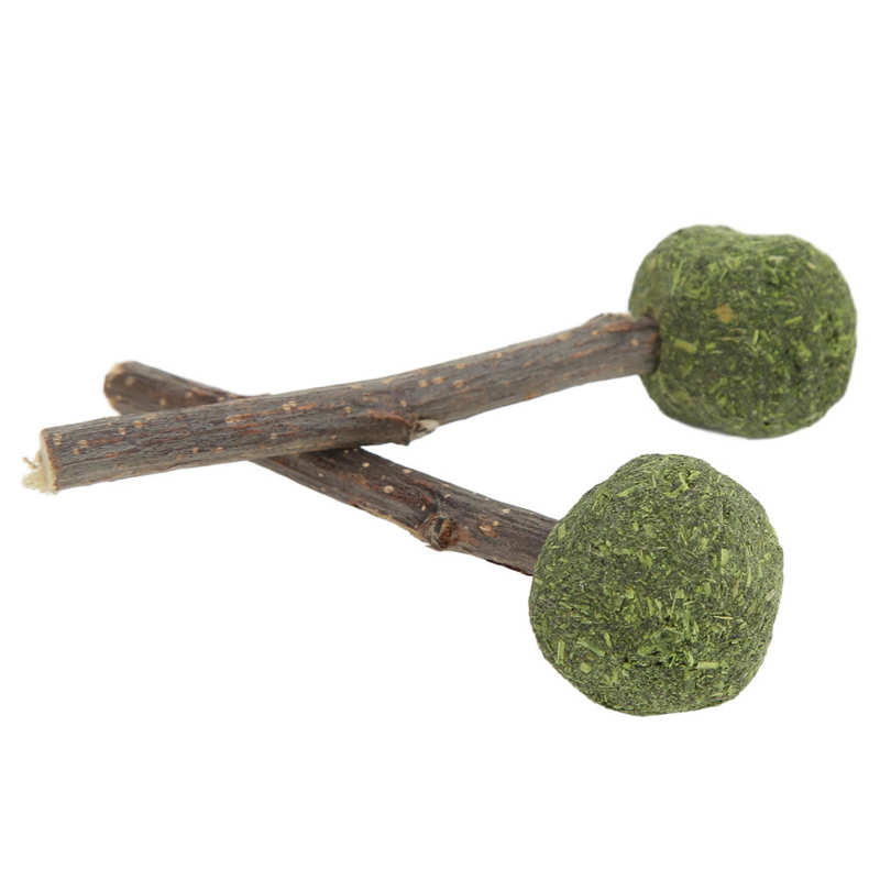 Rabbit Chewing Sticks Safe Pet Grass Ball Sticks for Squirrels for